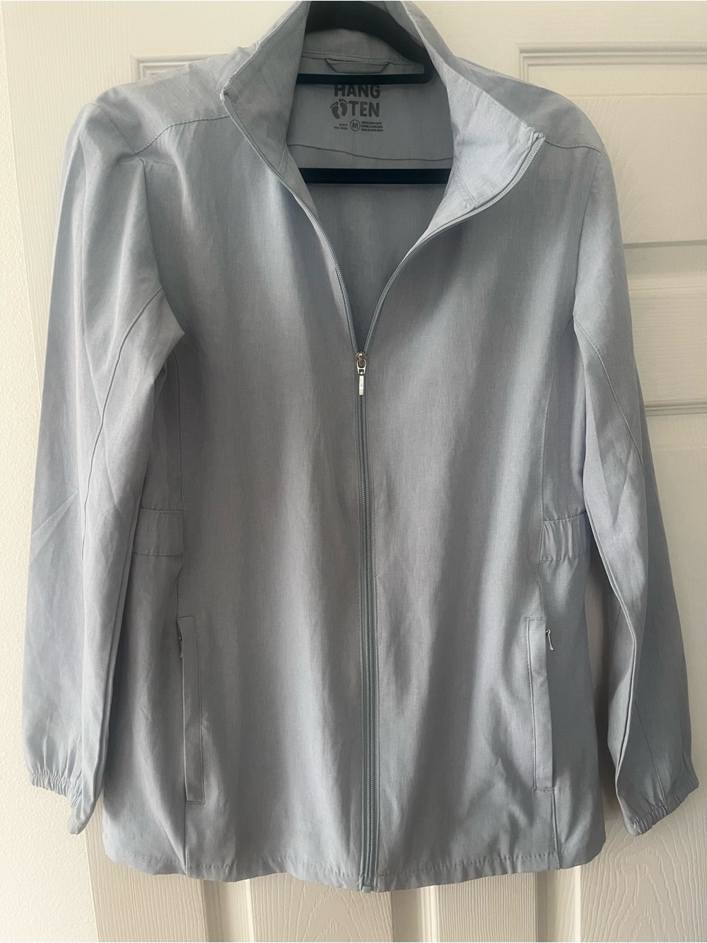 Hang Ten Pale Blue Zip-Up Utility Jacket
